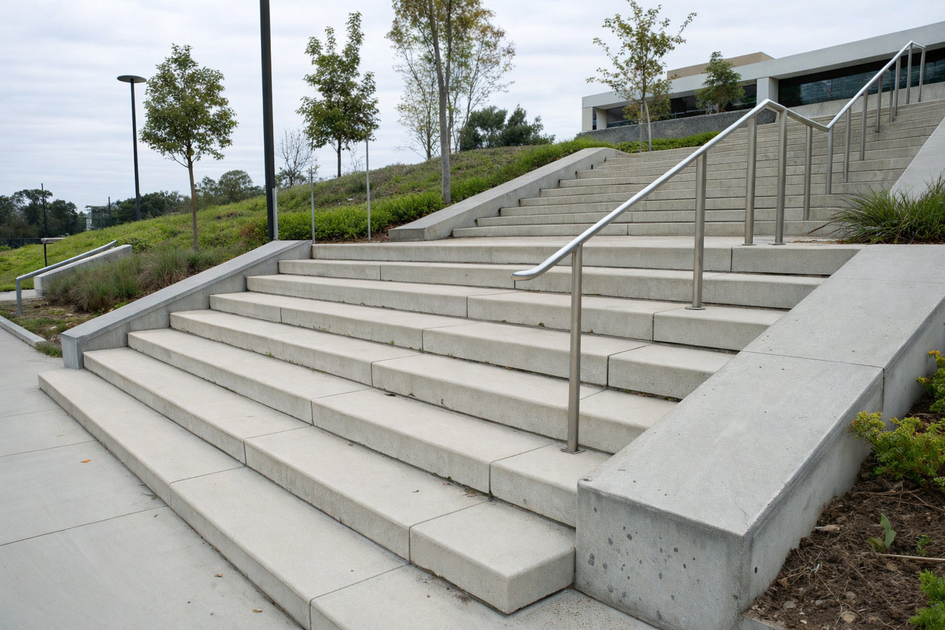 Concrete steps construction